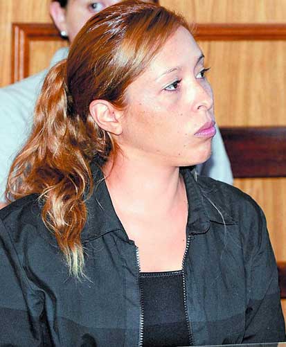 La mujer fue condenada por el asesinato, en 2010, de Carola Bruzzoni, su compañera de trabajo, para evitar que difundiera un video hot. - Silvia-Luna-juicio-oral