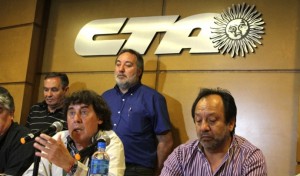 Conferencia de prensa de la CTA Autónoma