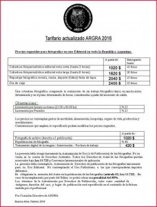Tarifario-ARGRA-2016